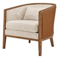 thumbnail image 1 of New Pacific Direct Tillman PU/Fabric Accent Arm Chair in Casa Caramel/Shortbread, 1 of 14