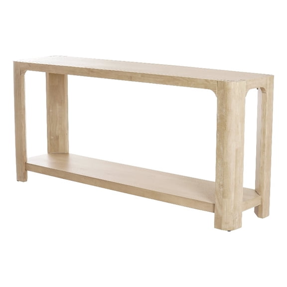 New Pacific Direct Trevin KD 66" Console Table w/ Shelf in Weathered Sand