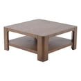 thumbnail image 1 of New Pacific Direct Trevin KD Square Coffee Table with Open Shelf in Walnut, 1 of 7