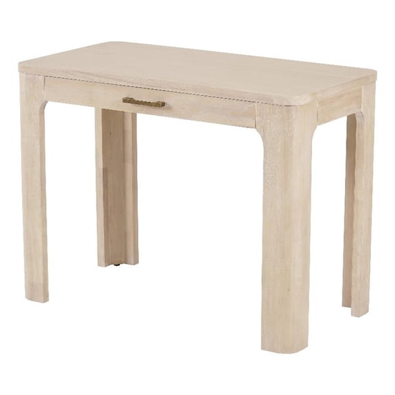 NPD Furniture Trevin KD Small Desk 1 Drawer in Weathered Sand