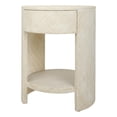 thumbnail image 1 of New Pacific Direct Zivon Round Nightstand/Side Table in Whitewash, 1 of 11