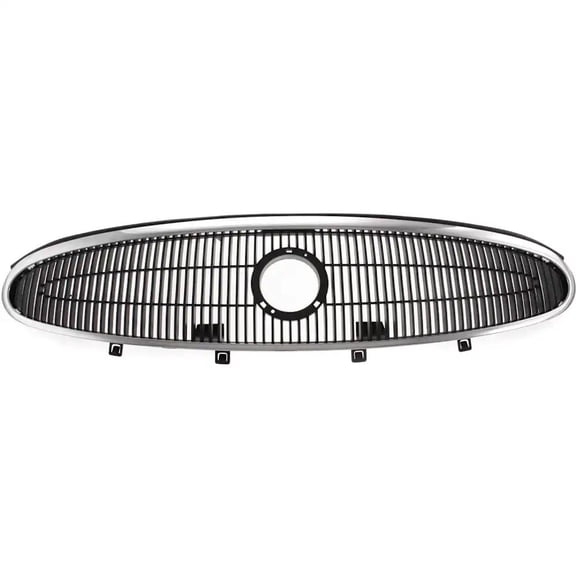 New Painted Dark Gray Grille Assembly Compatible With Buick LaCrosse CX 6 Cyl 3.8L Allure CXL 6 Cyl 3.8L Allure CXS 6 Cyl 3.6L 2005-2007 By GM1200561 15792436