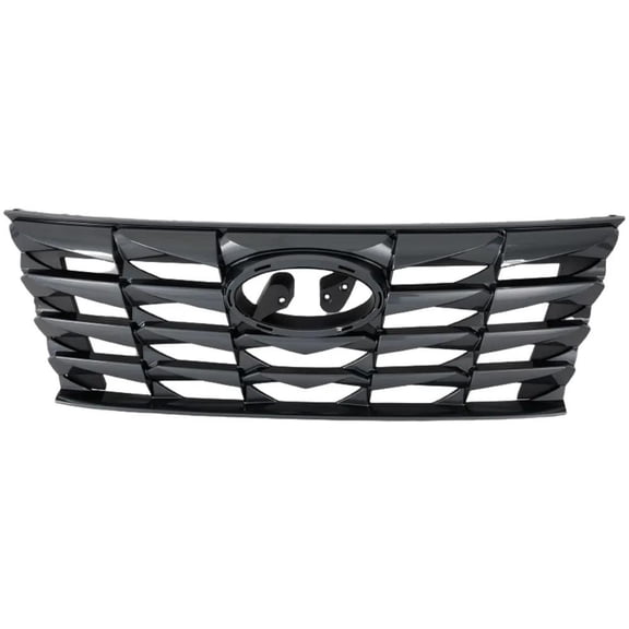 New Painted Gray Grille Assembly Compatible With Hyundai Tucson Essential 4 Cyl 2.5L Tucson SEL Plug-In Hybrid 4 Cyl 1.6L SE 2.5L 2022-2024 By HY1200248 86350N9000