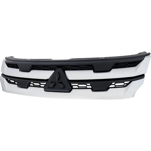New Painted Silver Grille Assembly Compatible With Mitsubishi RVR SE 4 Cyl 2.4L Outlander Sport LE 4 Cyl 2.0L RVR SEL 4 Cyl 2.0L RVR LE 4 Cyl 2.0L 2020-2024 By MI1200279 7450B399