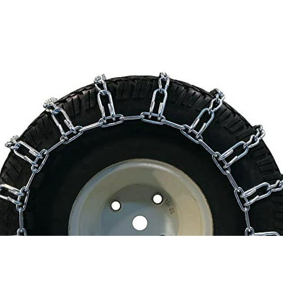 New Pair 2 Link TIRE Chains 24x12-12 for John Deere Lawn Mower Tractor Rider,#id(theropshop; TRYK80271680536533