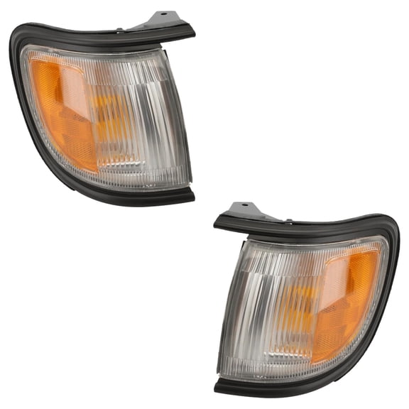 New Pair Of Corner Light Compatible With Nissan Pathfinder LE 6 Cyl 3.3L 1996 For Models With Production Date Up To December 1997-1998 By 261100W026 NI2550130 261150W026 NI2551130