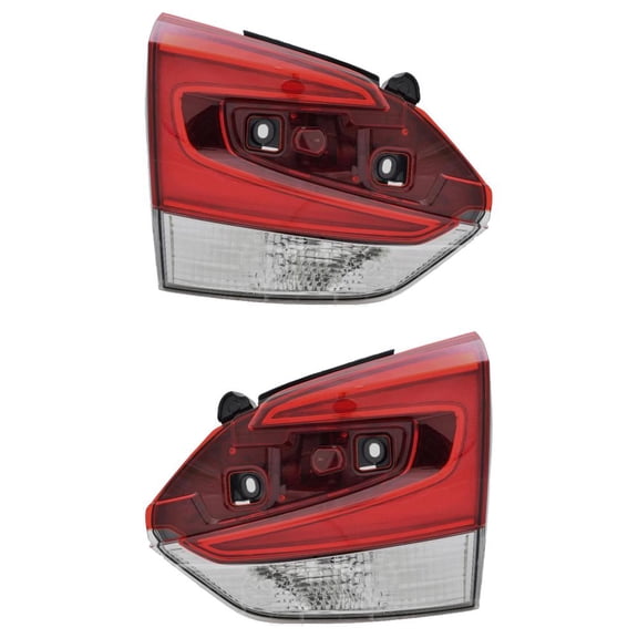 LED Tail Light Assembly Right Left Pair Inner Compatible with 2019-2024 Subaru FORESTER Touring Wilderness Black Edition Convenience 2.5L H4 182hp SUV SU2802109 SU2803109 84912SJ080