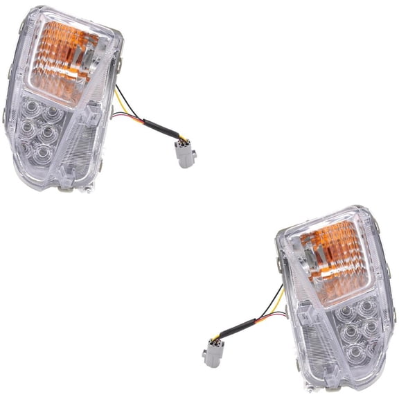 New Pair of Daytime Running Lights Compatible With Toyota Prius Plug-In Prius 1.8L 2012 2013 2014 2015 By 762405-65642-7 81521-47060 TO2531150 81511-47060 TO2530150 762405-65641-0