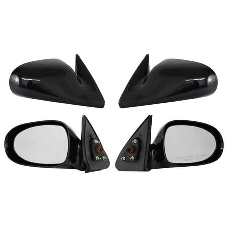 New Pair Door Mirrors Fits Nissan Altima 1998-1999 Power Non-Heat 3 Heads 3 Pins
