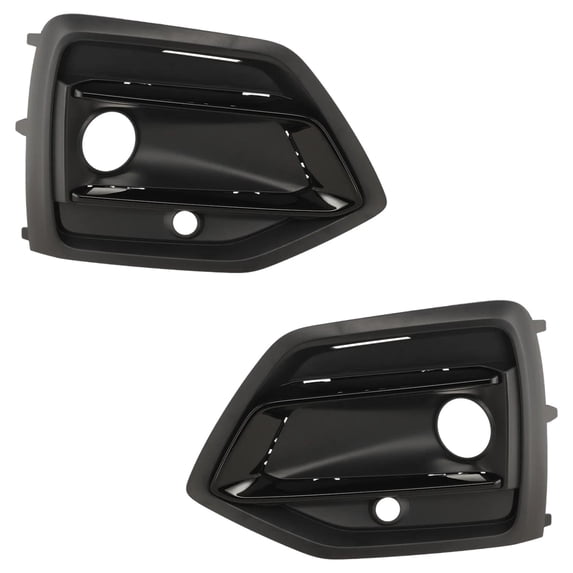 New Pair Of Fog Light Trim Compatible With Audi Q5 Premium 4 Cyl 2.0L Q5 Technik 4 Cyl 2.0L 2021-2023 By AU1038158 AU1039158 80A807679AFBMT 80A807680AFBMT