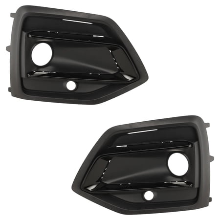 New Pair Of Fog Light Trim Compatible With Audi Q5 Progressiv 4 Cyl 2.0L Q5 Komfort 4 Cyl 2.0L 2021-2023 By AU1038158 AU1039158 80A807679AFBMT 80A807680AFBMT
