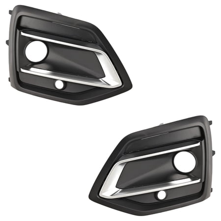 New Pair Of Fog Light Trim Compatible With Audi Q5 Progressiv 4 Cyl 2.0L Q5 Prestige 4 Cyl 2.0L 2021-2023 By AU1038150 AU1039150 80A807679AFCOX 80A807680AFCOX