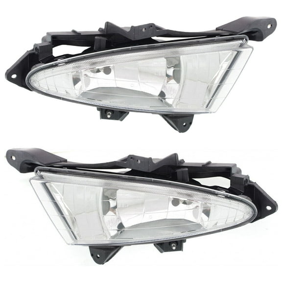 New Pair Of Fog Lights Compatible With Hyundai Elantra Blue GLS Limited SE Sedan 2007-2010 By HY2593127 92202-2H000 762405-63174-5 H107567 HY2592127 92201-2H000 762405-63175-2 H107568