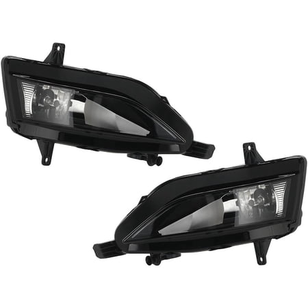 New Pair Of Fog Lights Compatible With Volkswagen Golf Sportwagen S SE SEL Wagon 2018-2021 By Part Numbers VW2593135 5GM 941 662 A 762405-44059-0 VW2592135 5GM 941 661 A 762405-44060-6