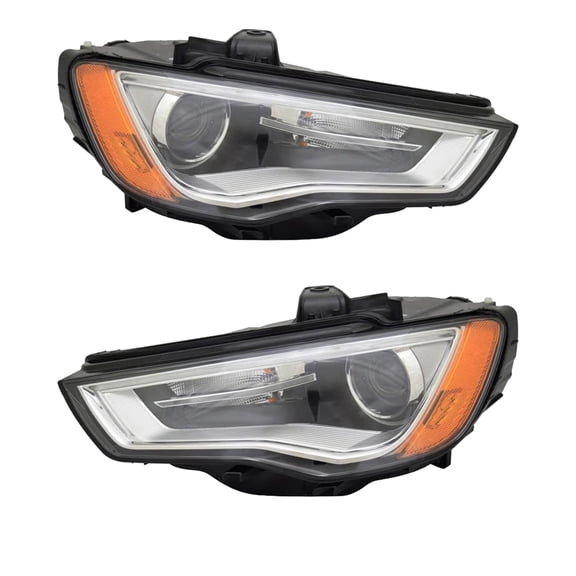 New Pair Of HID Headlights Compatible With Audi A3 Sportback E-Tron Progressiv Hatchback 4-Door 1.4L 2016 2017 2018 By Part Number 8V0 941 044 B 8V0 941 043 B