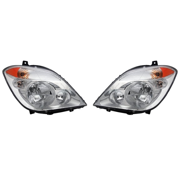 New Pair Of Halogen Headlight Is Compatible With Dodge Sprinter 2500 2007-2009 68012120Aa by Part Number 68012120AA 68012121AA 906-820-16-61 9068201661 906-820-15-61 9068201561 CH2503198