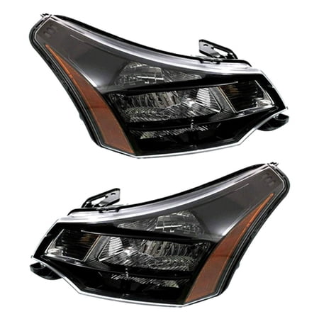 New Pair Of Halogen Headlight Compatible With Ford Focus Ses Sedan 2010-2011 by Part Number 9S4Z-13008-C 9S4Z13008C 9S4Z-13008-D 9S4Z13008D FO2503269 FO2502269