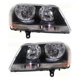 thumbnail image 1 of New Pair Of Halogen Headlights Compatible With Dodge Avenger R/T Sedan 4 Door 2.4L 2008 2009 2010, 2012 2013 2014 By part number CH2503194 5303745AD 5303744AD CH2502194, 1 of 3