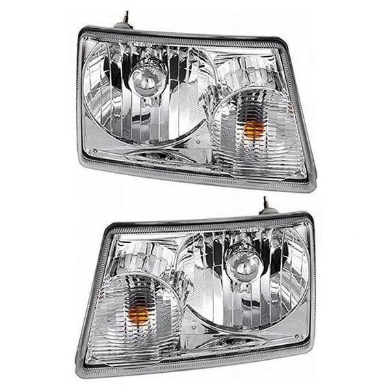 New Pair Of Halogen Headlights Compatible With Ford Ranger Xl Extended Cab Pickup 2 Door 2.3 2.5 3.0 4.0 2001 2002 2003 2004 2005 2006 2007 2008 2009 2010 2011 By Part Number 6L5Z13008Ba 6L5Z13008Aa