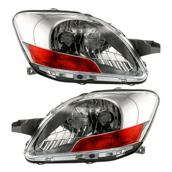 New Halogen Headlight Compatible With Toyota Yaris Base Sedan 2009-2010 by Part Number 81130-52750 8113052750 81170-52740 8117052740 TO2519108 TO2518108