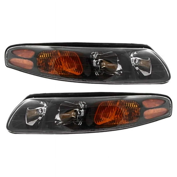 New Pair Halogen Headlights Compatible With Pontiac Bonneville Ssei Sedan 3.8L 2000 2001 2002 2003 By Part Number 19245099 Gm2503215