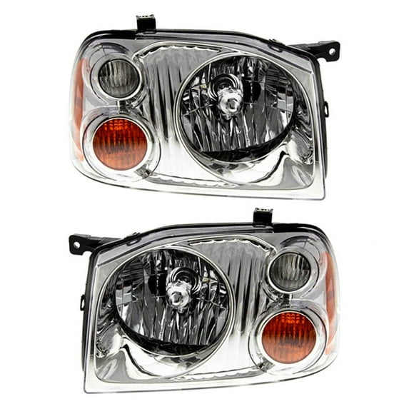 New Pair Halogen Headlights Is Compatible With Nissan Frontier Xe Standard Pickup 2001 By Part Number Ni2503130 Ni2502130