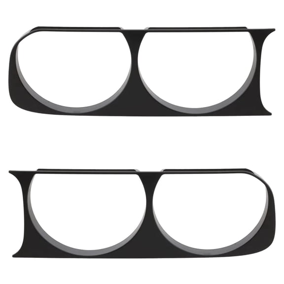 New Pair Of Headlight Bezel Compatible With Dodge Challenger R/T 8 Cyl 5.7L Challenger SXT Plus 6 Cyl 3.6L 2008-2014 By CH2511100 68051527AA CH2510100 68051526AA