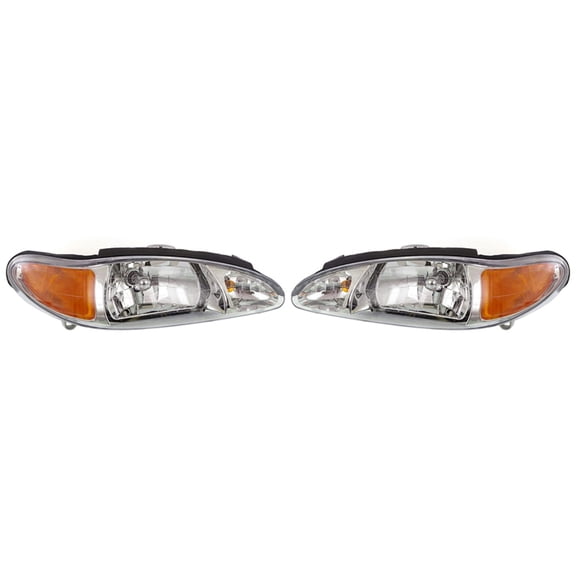 New Pair Of Headlight Is Compatible With Ford Escort Sedan 1997-2002 by Part Number XS4Z-13008-AA XS4Z13008AA XS4Z-13008-BA XS4Z13008BA FO2503137 FO2502137