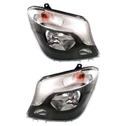 New Pair Of Headlight Compatible With Mercedes-Benz Sprinter 3500 Standard 2014-2018 by Part Number 906-820-29-61 9068202961 906-820-28-61 9068202861 906-820-61-00 9068206100 906-820-60-00