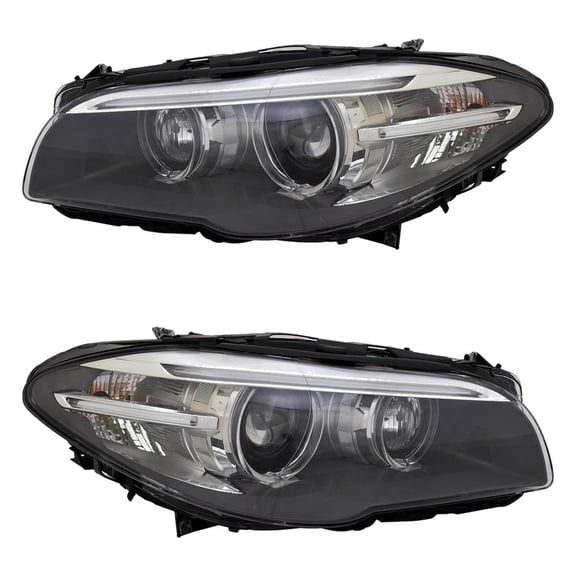 New Pair of Headlights Compatible With BMW 2.0L 3.0L 4.4L 2014 2015 2016 By 63 11 7 343 906 BM2518159 762405-81016-4 762405-81015-7 63 11 7 343 905 BM2519159