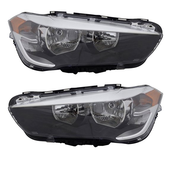 New Pair Of Headlights Is Compatible With Bmw X1 Sdrive28I Sport Utility 2.0L 2017 2018 2019 2020 2021 2022 By Part Number Bm2519173 63117346538 63-11-7-346-538 Bm2518173
