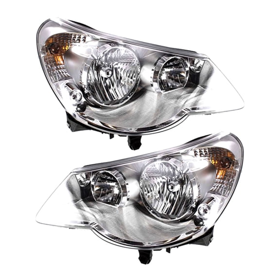 New Pair Of Headlights Compatible With Chrysler Sebring Base Touring Limited LX 2007 2008 2009 2010 By Part Numbers 5303746AF 5303747AF CH2503178 CH2502178
