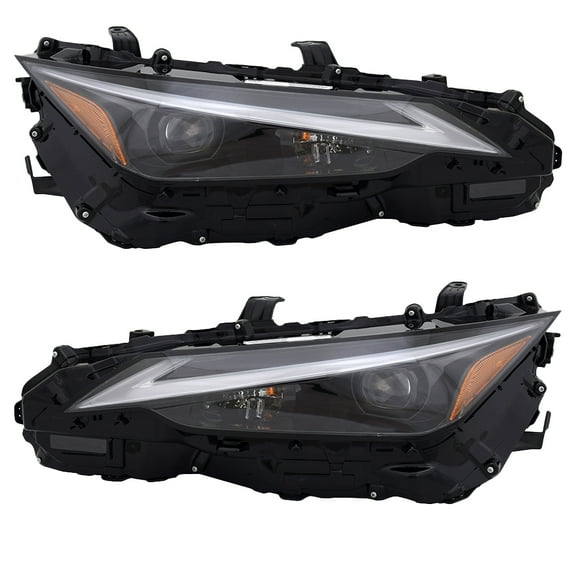 New Pair of Headlights Compatible With Lexus IS300 IS350 Base F Sport Sedan 4-Door 2021-2023 By Part Numbers LX2503190 LX2502190 81145-53A00 81185-53A00 762405-43435-3 762405-43436-0