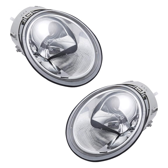 New Pair Of Headlights Is Compatible With Volkswagen Beetle Gl Hatchback Convertible 1.8L 1.9L 2.0L 1998-2005 Vw2503106 1C0 941 030 K 762405-60832-7 Vw2502106 1C0 941 029 K 762405-60833-4