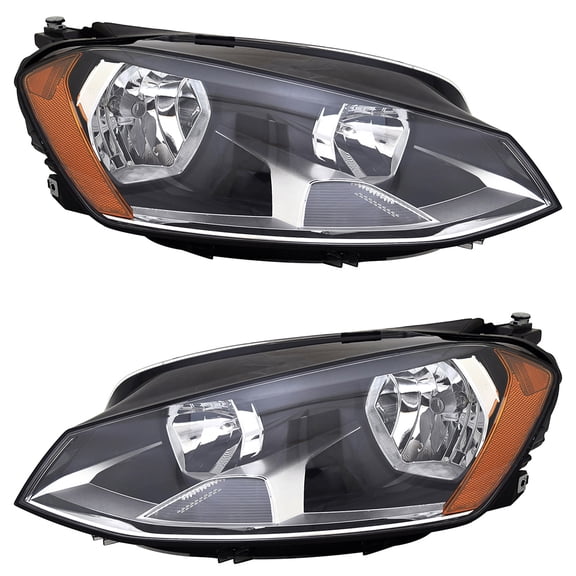 New Pair Of Headlights Compatible With Volkswagen Gti Base Hatchback 2015 2016 2017 By Part Numbers Vw2503160 Vw2502160 5Gm941006C 5Gm941005C 5Gm-941-006-C 5Gm-941-005-C
