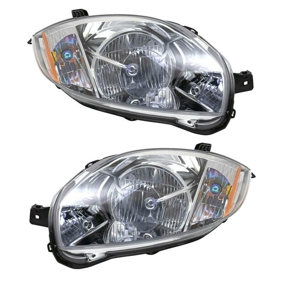New Pair Headlights Compatible With Mitsubishi Eclipse GT Hatchback 2006 2007 By Part Numbers MI2503147 8301B138 MI2502147 8301B137