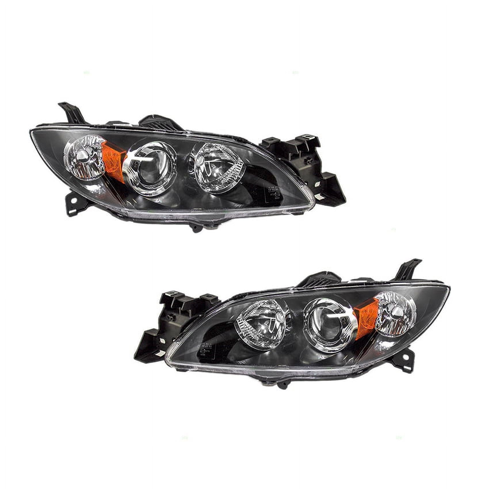 Ford BF series 2 / 3 Falcon LH + RH Headlights Pair Chrome 2006-2011