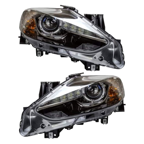 New Pair Of Hid Headlight Compatible With Mazda Cx-9 Grand Touring 2013-2015 by Part Number TK24-51-031 TK2451031 TK24-51-041 TK2451041 MA2519159 MA2518159