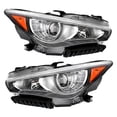 thumbnail image 1 of New Pair Of Led Headlight Compatible With Infiniti Q50 Hybrid Premium Sedan 2014-2017 by Part Number 26010-4HB0B 260104HB0B 26060-4HB0B 260604HB0B IN2503157 IN2502157, 1 of 2