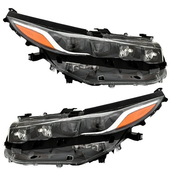 New Pair Of Led Headlights Compatible With Toyota Prius Prime Premium Advanced Plus Hatchback Le Xle 2017 2018 2019 2020 2021 By Part Numbers 8114547800 8118547800 To2503252 To2502252
