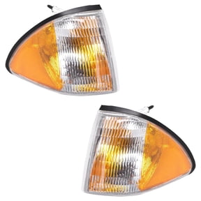 Pair Corner Light Compatible with 1987-1993 Ford Mustang LX 5.0L (87-93) SVT Cobra 5.0L (93) SVT Cobra R (93) GT (87-93) LX 2.3L 302 Windsor Lima Halogen E7ZZ-15A201-B E7ZZ-15A201-A