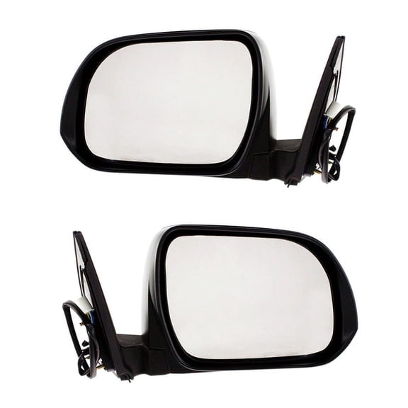 New Pair Of Door Mirrors Compatible With Toyota Highlander Hybrid Limited SE 2008 2009 2010 2011 2012 2013 By Part Numbers 879100E072 879400E061