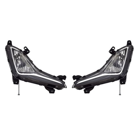 New Pair Of Fog Lights Compatible With Hyundai Elantra Sport GL GLS 2014 2015 2016 By Part Numbers HY2592146 922023X210 922013X210 HY2593146