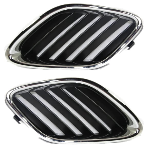New Pair Of Grille Assembly Compatible With Saab 9-3 Linear 4 Cyl 2.0L 9-3 Aero 4 Cyl 2.0L 2003-2007 By SB1200103 SB1200104 12797999 12797997