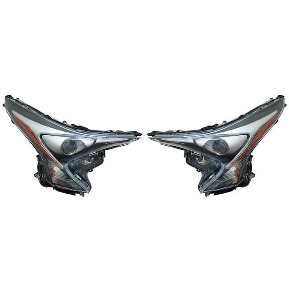 New Pair Of Halogen HeadLights Compatible With Toyota Prius 2016 2017 2018 By Part Numbers 8107047711 TO2503248 TO2502248