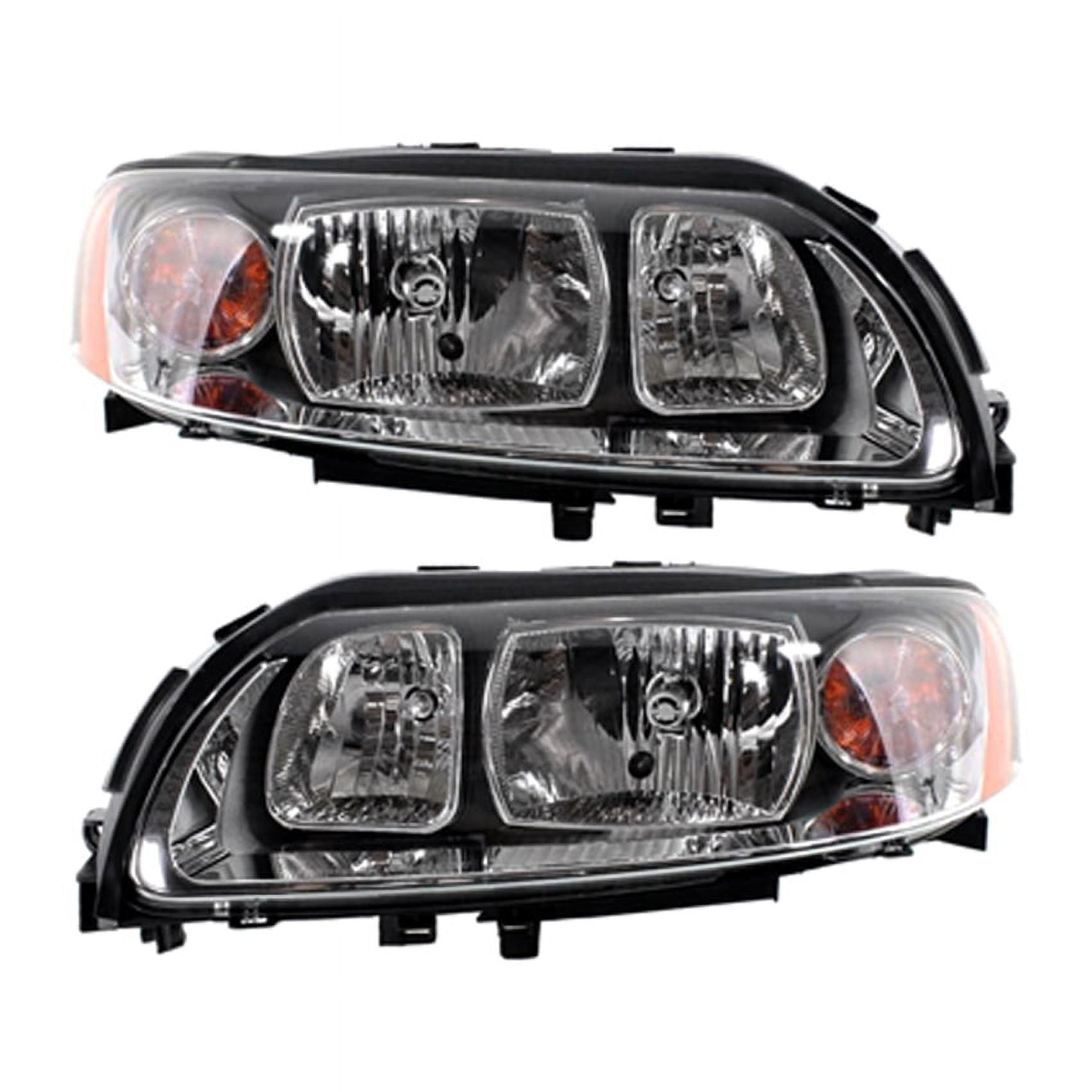 New Pair Of Halogen Headlight Compatible With Volvo V70 Wagon 2005 