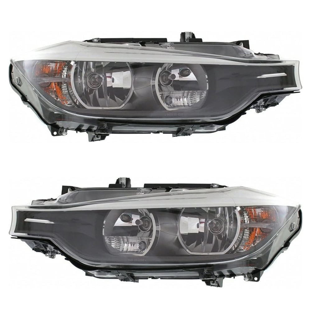 New Pair Of Halogen Headlights Compatible With Bmw 335I Luxury Sedan ...