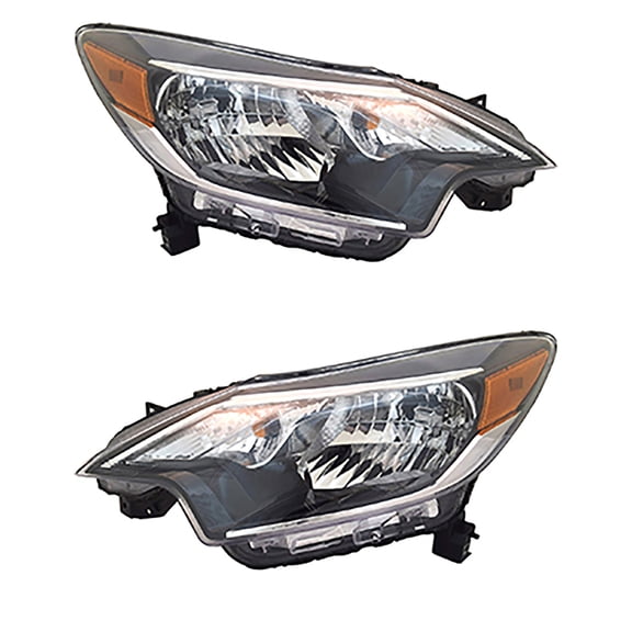 New Pair Of Halogen Headlights Compatible With Nissan Versa Note S Hatchback 4 Door 1.6L 2017 2018 2019 By Part Number 26010-9Me0A 26060-9Me0A