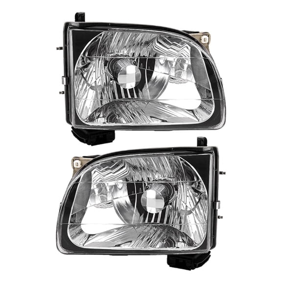 New Pair Of Halogen Headlights Compatible With Toyota Tacoma Pre Runner Extended Pickup 2001 2002 2003 2004 By Part Number To2502136 To2503136