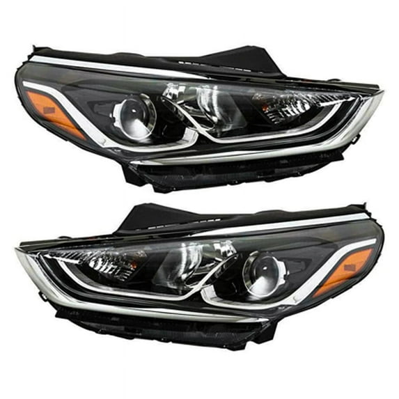 New Pair Of Headlight Fits Hyundai Sonata Eco Sedan 18-19 92102C2500 92101C2500